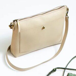 MADEWELL The Transport Shoulder Bag Summer Dune Cleaned Conditioned RTW